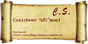Czeichner Sámuel névjegykártya
